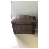 Antique Curved Back Trunk 36" x 22" x 32"