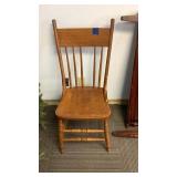 Wood Chair Missing One Spindle 19" H