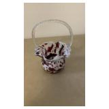 White and Red Basket