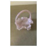 Pink Fenton Basket