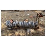 Assortment Of Hub Caps & Cart