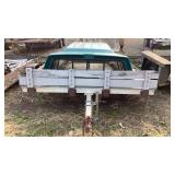 Snowmobile Trailer and Camper Shell, No Title,