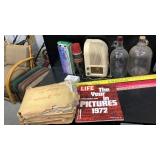 Bolts, Old Radio, Life Magazines, Old News Papers