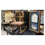 Clock, Child Chair, lamps