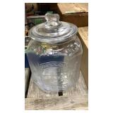 Pennant Clear Glass Jar and Lid