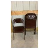 Metal Fold Chairs (4)