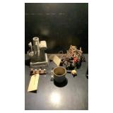 Vintage Christmas Lights, Metal Cup, 32v Delco