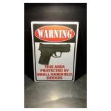 Warning  Gun Sign