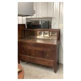 Antique Buffett Server NEEDS WORK 60 3/8" W x 24"