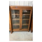 Antique Floor Hutch 38 1/2" W x 15" D x 54" T