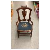 Antique Chair with Needle Point