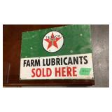 Texaco Farm Lubricant Sold Here Sign