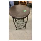 Wood Metal Round Table