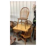 Butch Table With Base, (4 Chairs)