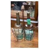 Ball Oil Jars and Holder