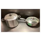 Stainless Pot and Skillet