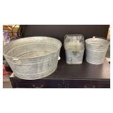Galvanized Bucket, Wash Tub, Feed Bucket is