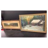 Forst Print Cabin In the Woods Print