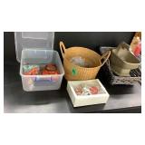 Wicker Basket, Hand Seeder, Small Tote With