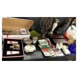 Blue Glass ware, Wall Hangers, 14K Italy 925