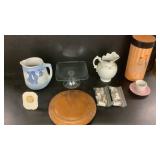 Salt and Pepper Shakers, Stone Ware Picture, Etc