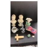 McCoy Pottery, Head Bust, Cross Etc