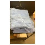 Bates Queen Quilt Blue NICE CLEAN
