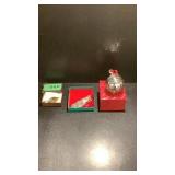 Gold Plate Leaf, 2000 Sterling Ornament, Silver