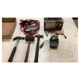 Jumper Cables, Ball Ping Hammer, Claw Hammer,