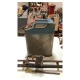 Old Military Jeep Gas Can, Leathe