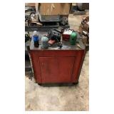 Shop Cabinet with misc
