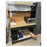 Shop Work Bench w/ Drawer & contents, (excluding w