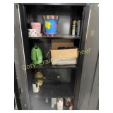 Contents inside cabinet,