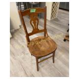 Antique Oak Kitchen Chair