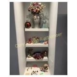 Contents of shelves,