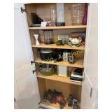 Contents in cabinet,