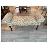 Slipper Bench w/ Queen Anne legs, 48"l, 18"d.