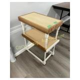 Stand Table, 2 tier, on casters,