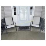 Pair of outdoor patio chairs