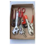 Side Cuts, Vise Grips Pipe Wrench Etc