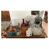 Blue, Pink, Yellow, Red, Glass, Milk Shake Cups,