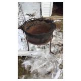 Cast Iron Kettle and Stand 27" Diameter