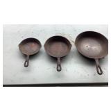 Cast Iron Skillets 6 1/2" , 6" , 10 1/2"