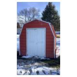 Red Portable Shed 8x10