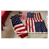 Assortment Of American Flags