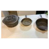Cast Iron Dutch Oven, Skillet (2)