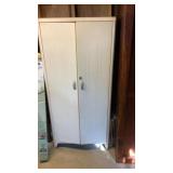 Metal Cabinet and Contents