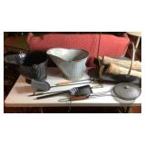 Fire Place Tools, Ash Buckets, Wood Holder, Bed