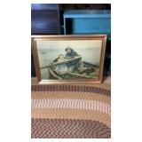 Child and Old Man On a boat