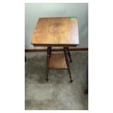 Antique Square Tier Table
